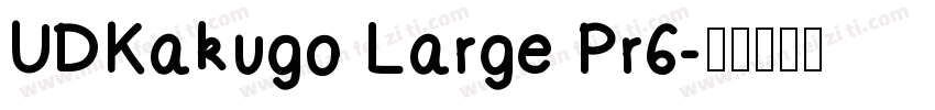 UDKakugo Large Pr6字体转换